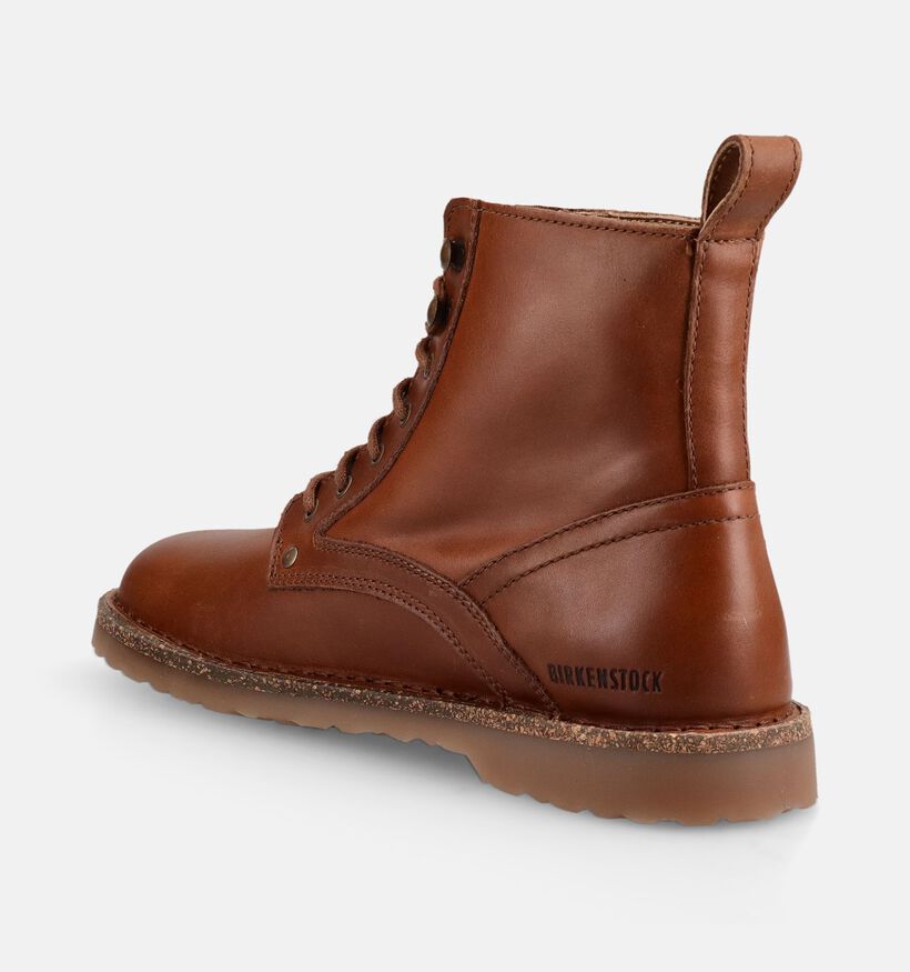 Birkenstock Bryson Cognac Veterboots voor dames (376072) - geschikt voor steunzolen
