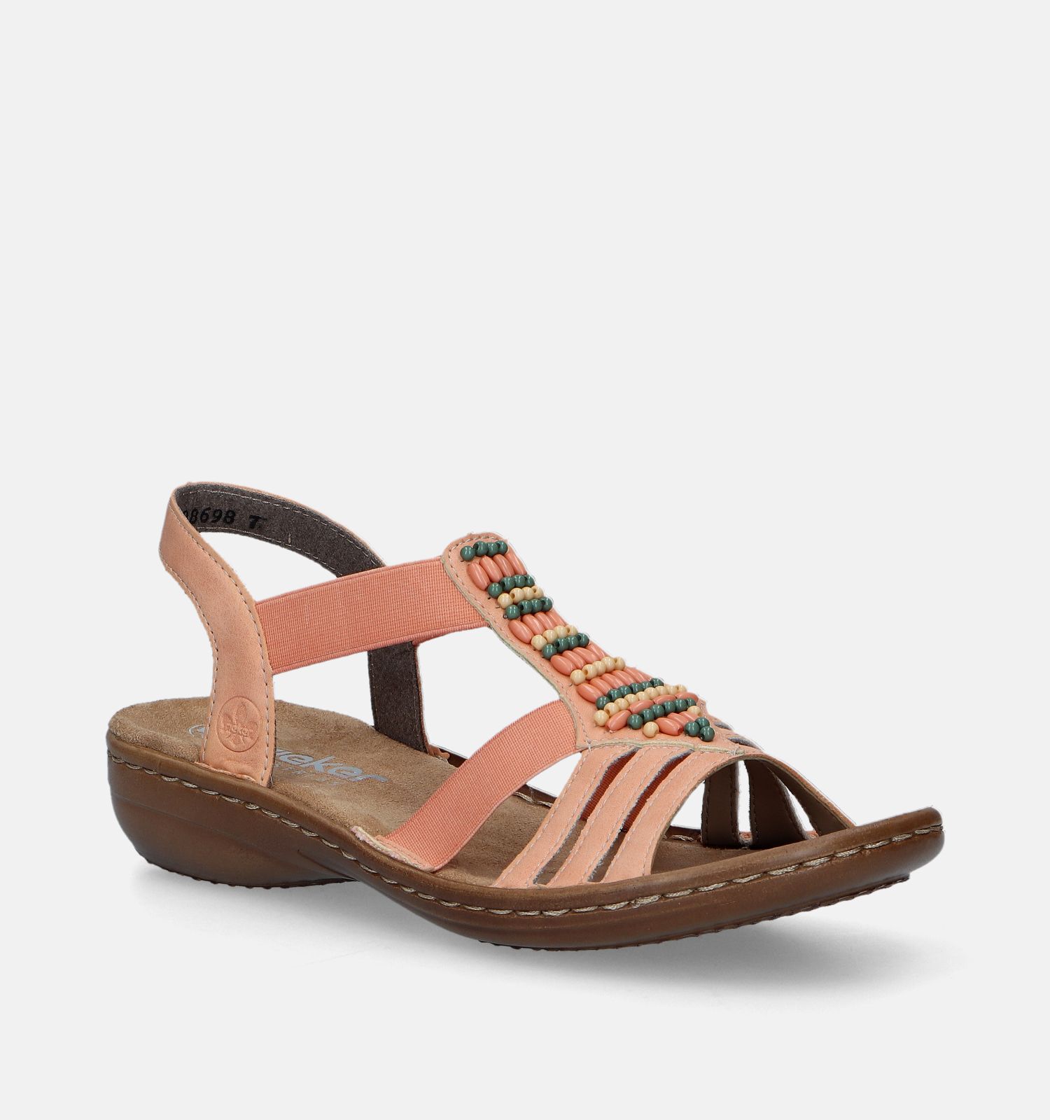 Rieker Oranje Platte sandalen Dames Sandalen Online op TORFS.BE