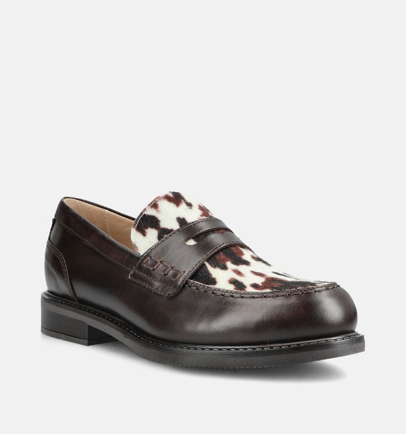 NeroGiardini Donkerbruine Loafers voor dames (381721)