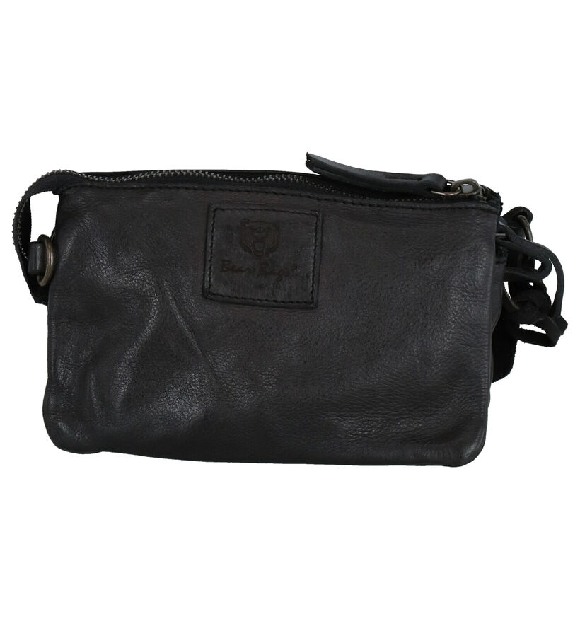 Bear Design Sac porté croisé en Noir en cuir (284321)