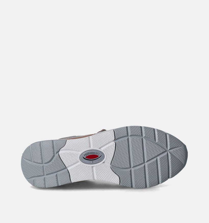 Gabor Rollingsoft Beige Veterschoenen voor dames (352055) - geschikt voor steunzolen