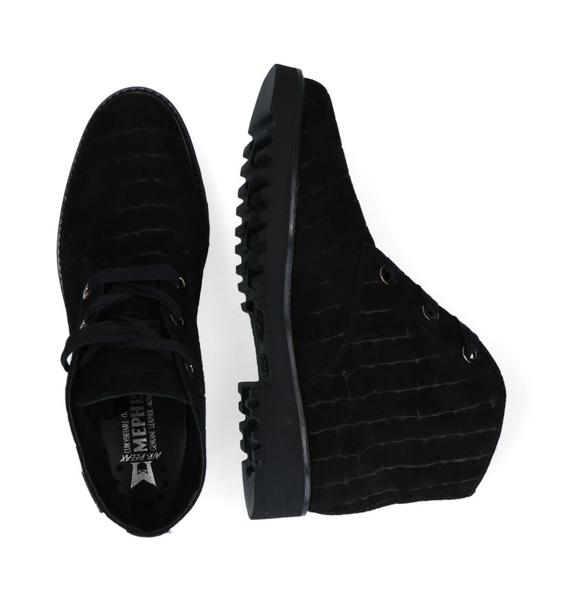 Mephisto Selma Bottillons en Noir pour femmes (298113) - pour semelles orthopédiques