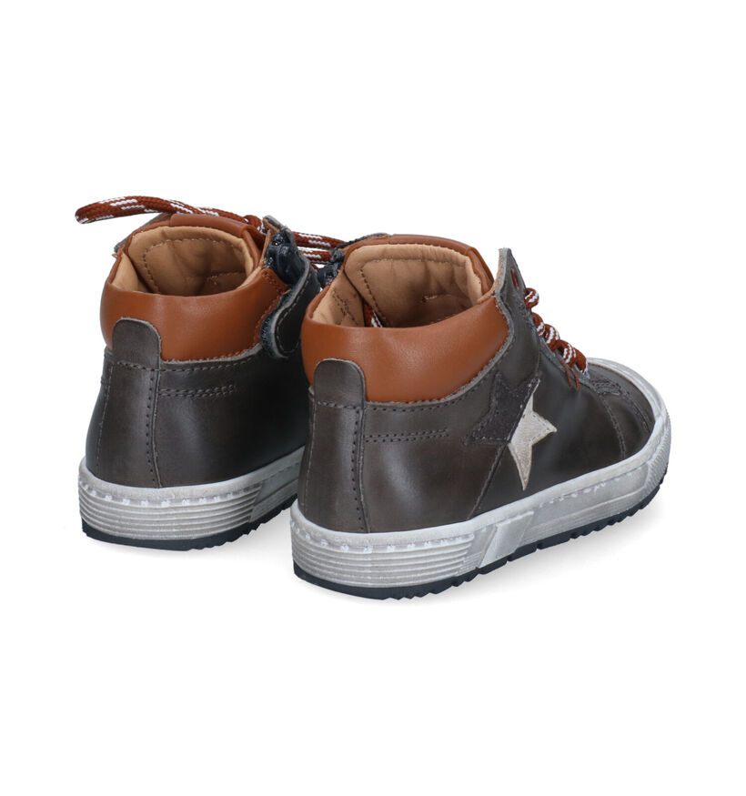 STONES and BONES Baset Chaussures hautes en Brun pour garçons (313875) - pour semelles orthopédiques