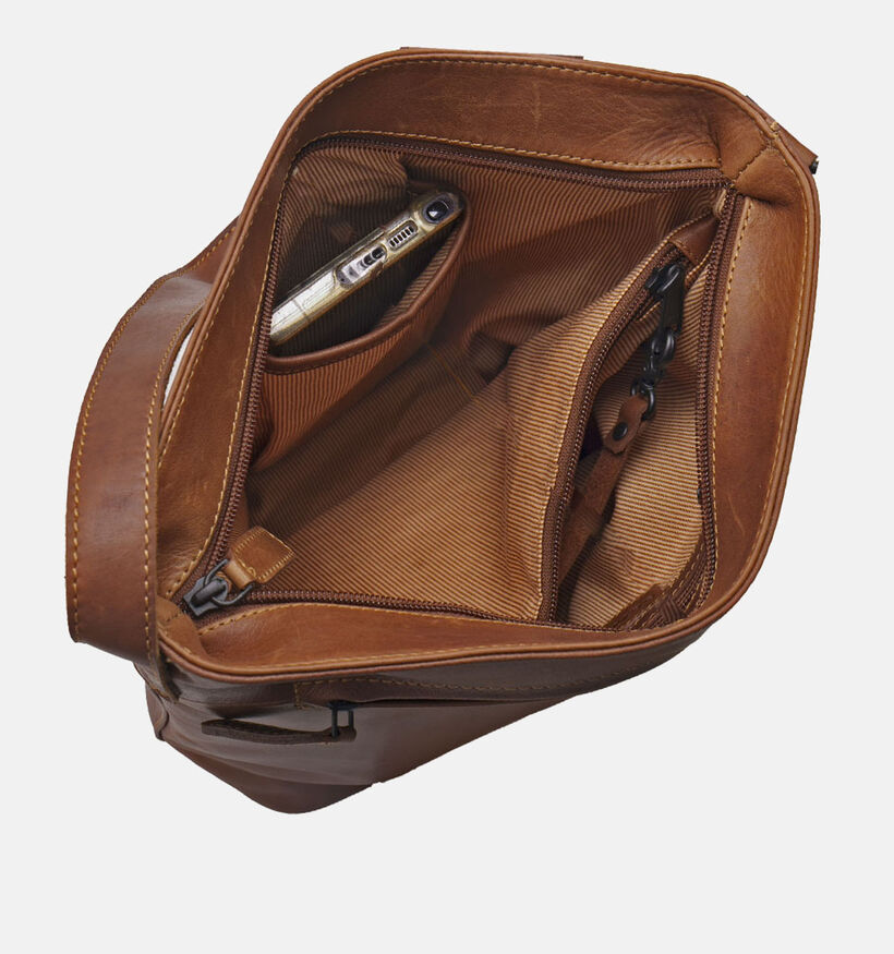 Saccoo Laurito Sac porté croisé en Cognac pour femmes (358337)