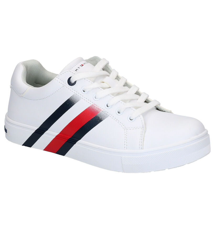 Tommy Hilfiger Witte Veterschoenen in kunstleer (266596)