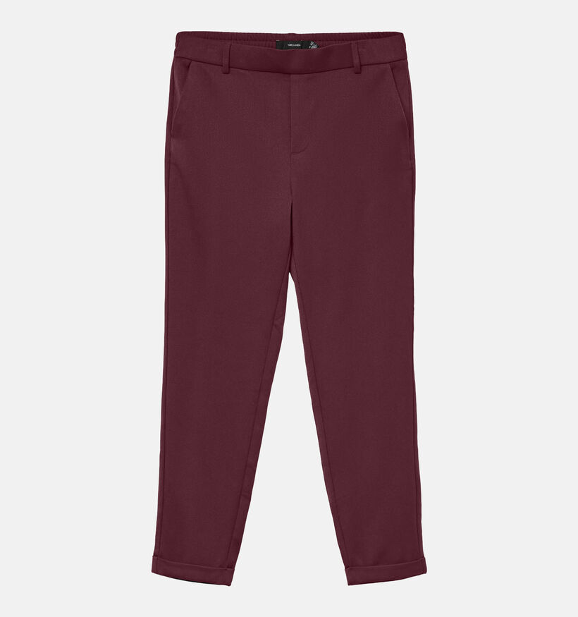 Vero Moda Maya Pantalon classique en Bordeaux pour femmes (377634)