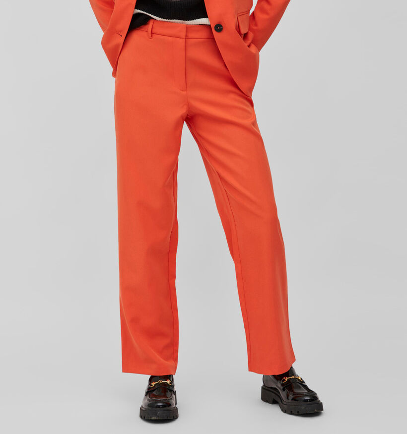 Vila Kammas Oranje Geklede Broek voor dames (318566)