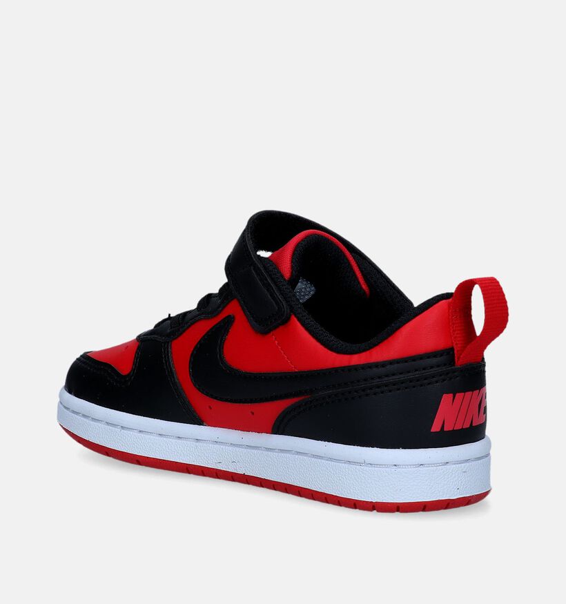 Nike Court Borough Zwarte Sneakers voor jongens, meisjes (357233) - geschikt voor steunzolen
