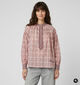 Orfeo Abby Roze Geruite Blouse voor dames (381648)