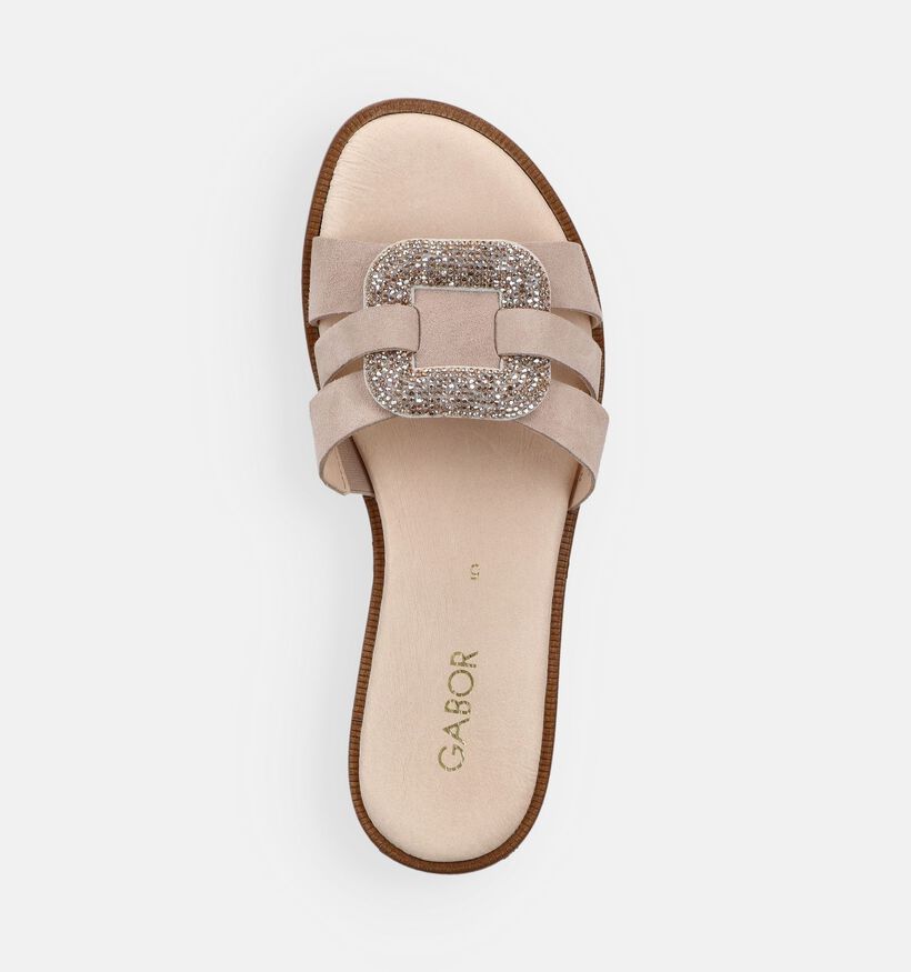 Gabor Lichtbeige Slippers voor dames (371911)