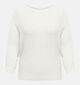 ONLY Carmakoma Geena Witte Knit trui voor dames (343505)