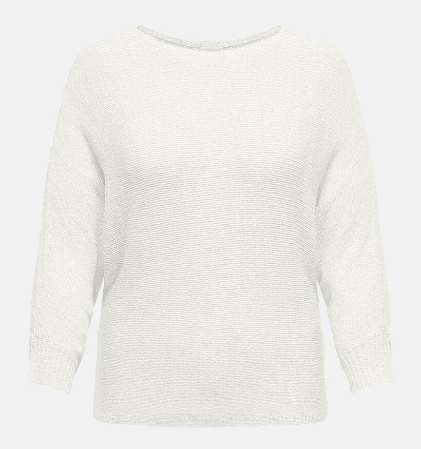 ONLY Carmakoma Geena Witte Knit trui voor dames (343505)