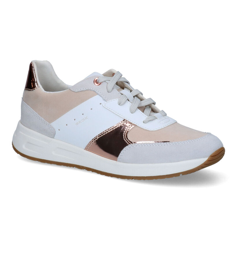 Geox Bulmya Chaussures à lacets en Beige pour femmes (311579) - pour semelles orthopédiques