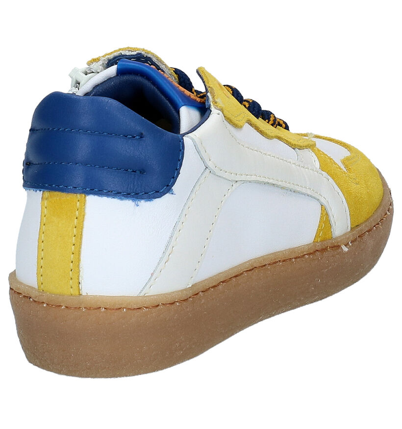 STONES and BONES Cesto Chaussures à lacets en Blanc en cuir (287856)