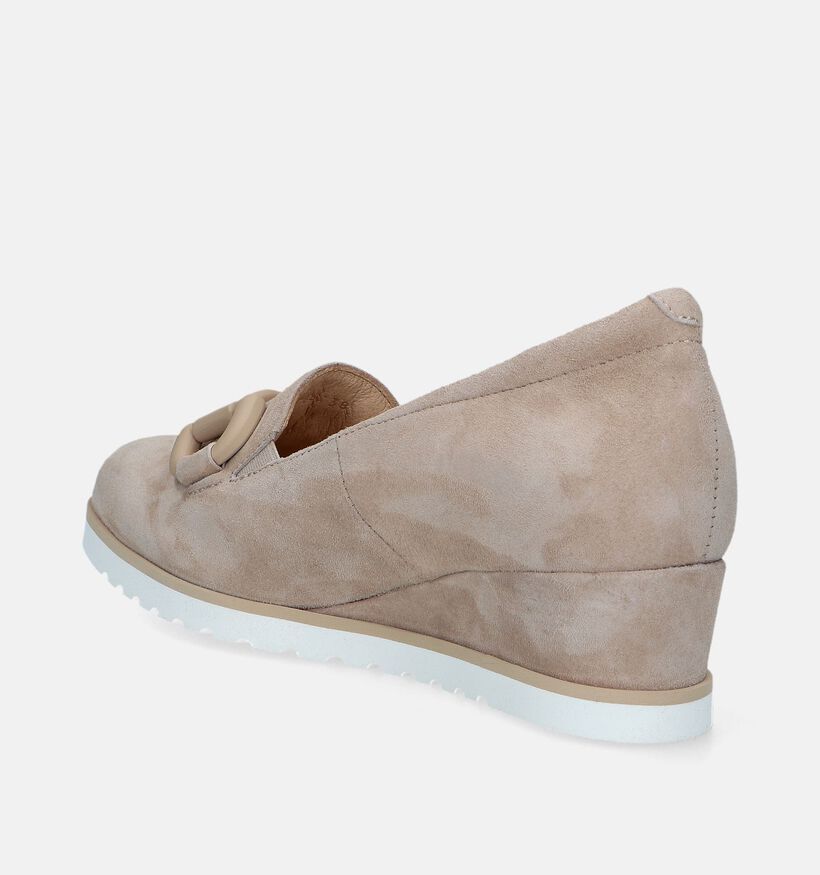 Softwaves Beige Pumps met sleehak voor dames (340423) - geschikt voor steunzolen