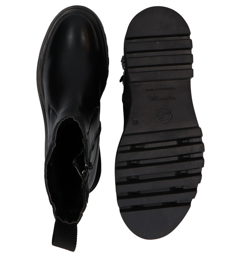 Tamaris Bottines chelsea en Noir en cuir (286037)