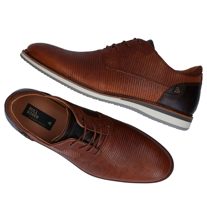 Bullboxer Cognac Veterschoenen in leer (281830)