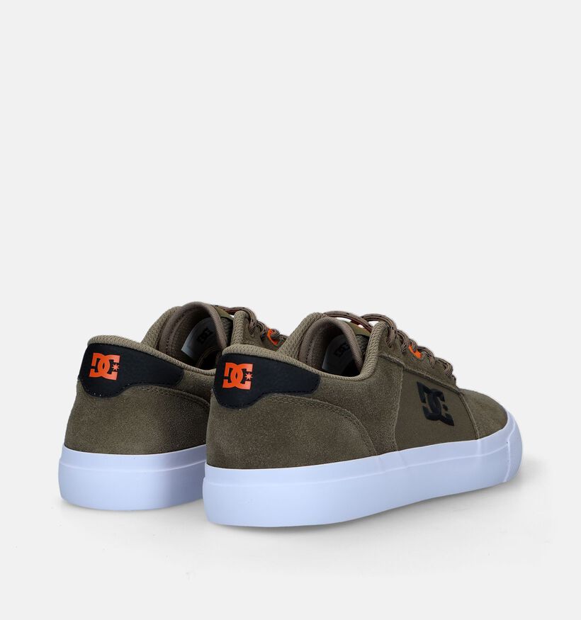 DC Shoes Teknic Baskets de skate en Vert Kaki pour hommes (326517) - pour semelles orthopédiques