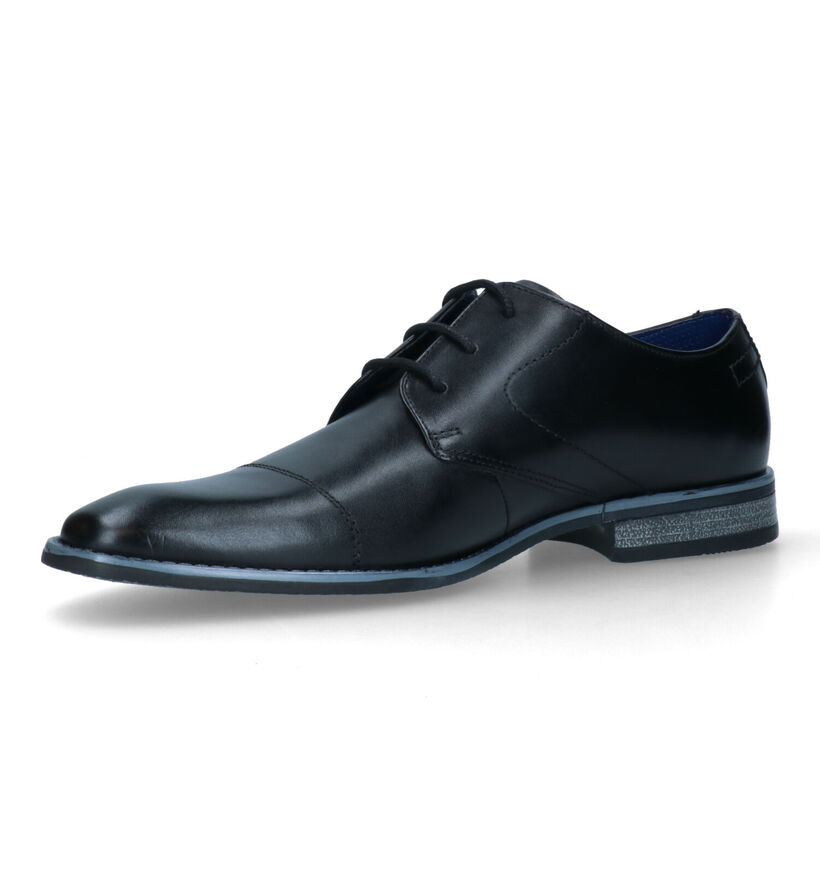 Bugatti Rinaldo Chaussures habillées en Noir pour hommes (327840)