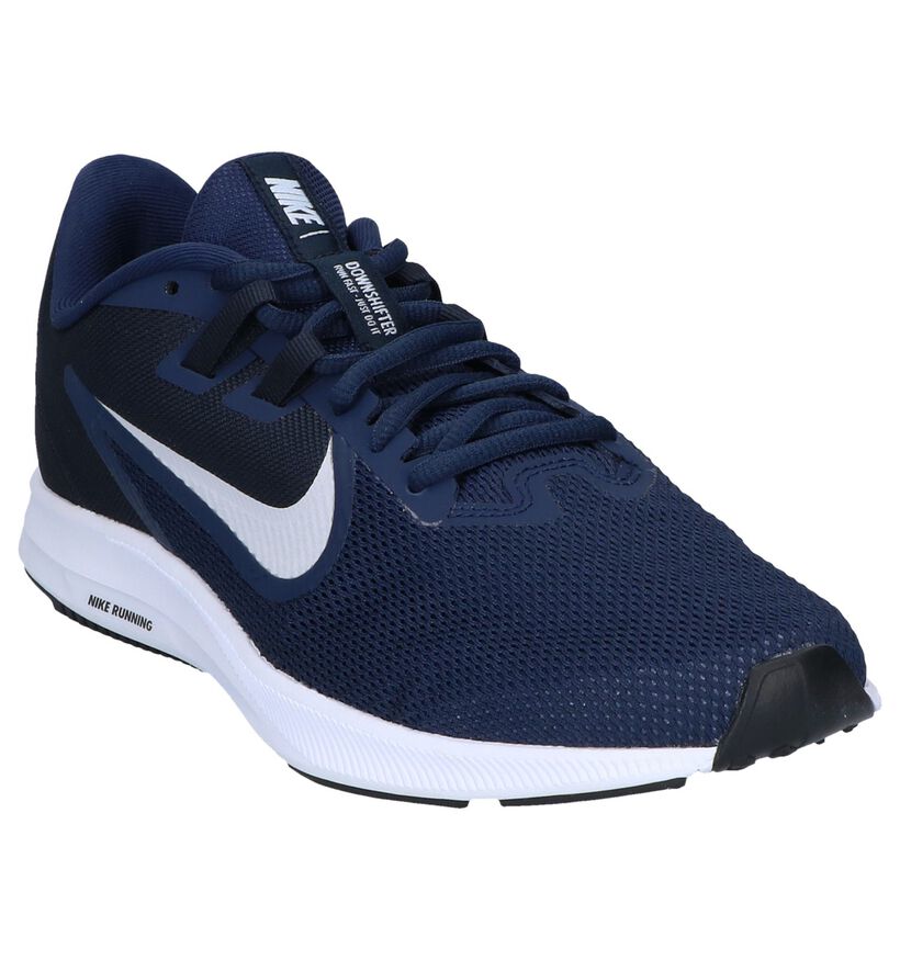 Nike Downshifter 9 Rode Sneakers in stof (254041)