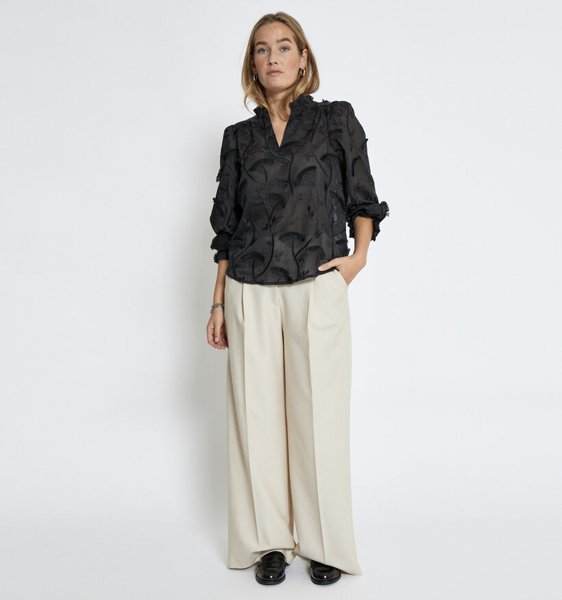 Minus Piper Zwarte Blouse voor dames (359239)