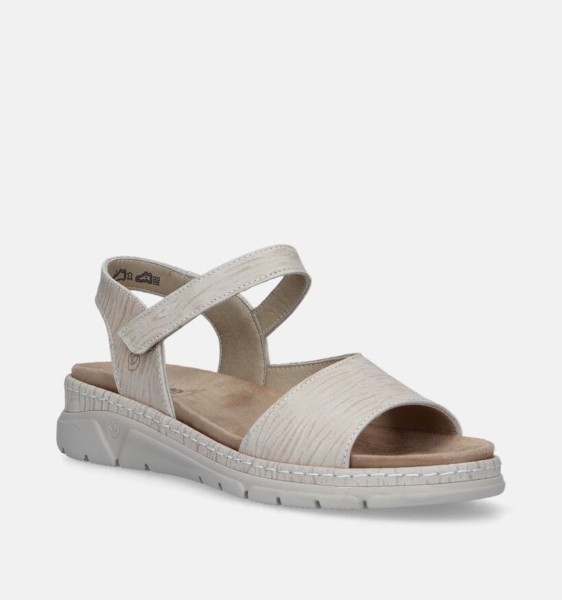 Suave Beige Sandalen voor steunzolen voor dames (341932) - geschikt voor steunzolen