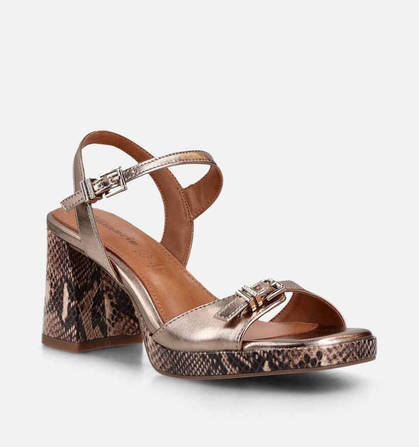 Tamaris Sandales &agrave; talons en Bronze pour femmes (371756)