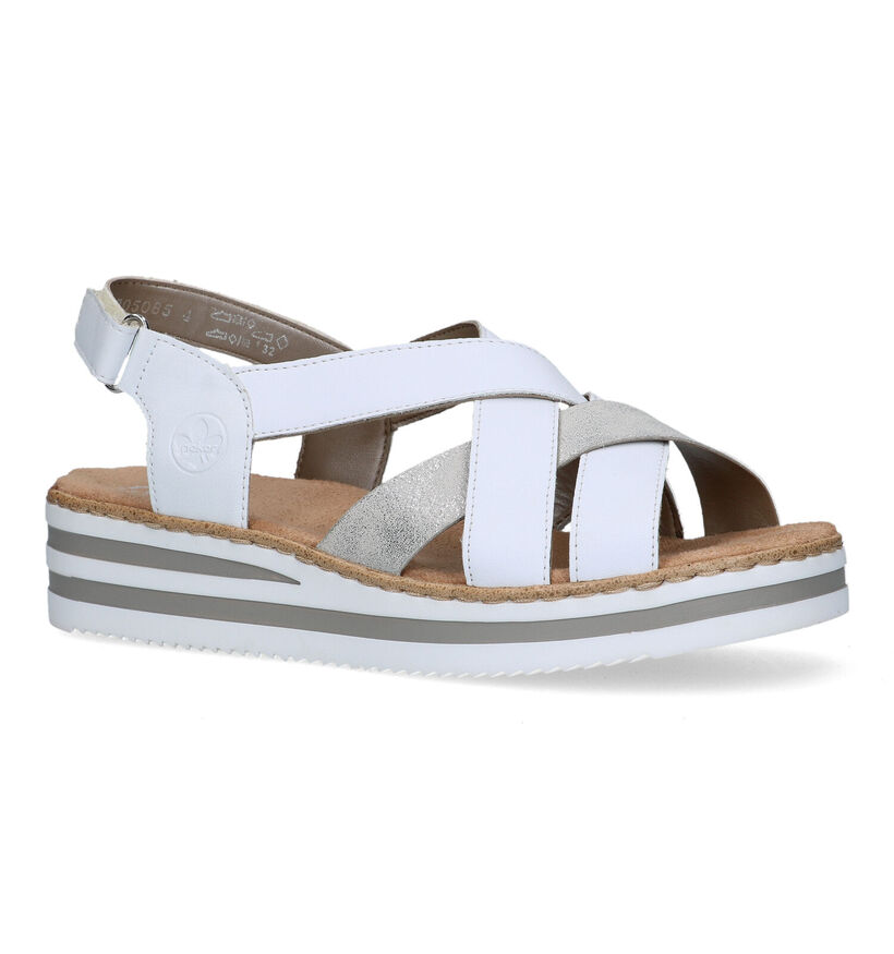 Rieker Witte Sandalen voor dames (323643)