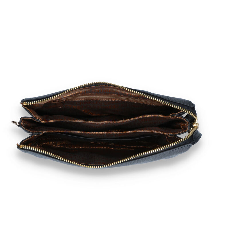 Crinkles Zwarte Crossbody Tas voor dames (324997)