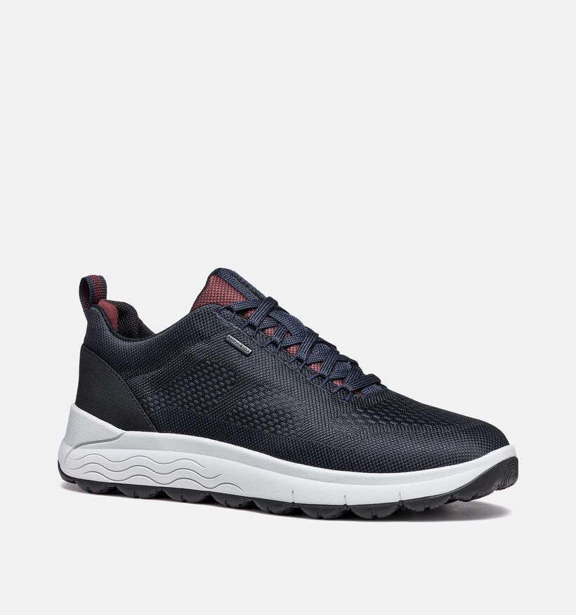 Geox Spherica Blauwe Veterschoenen voor heren (344345) - geschikt voor steunzolen