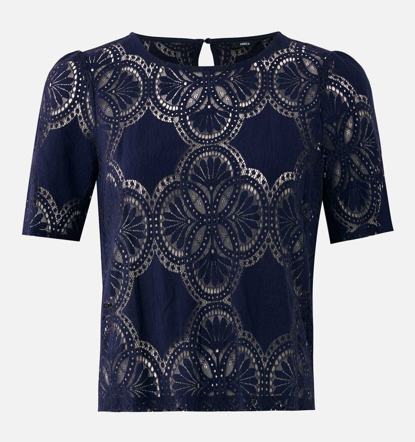 Mexx Lace Donkerblauwe Blouse voor dames (368542)