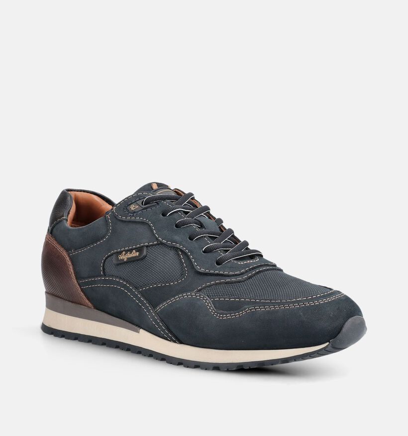 Australian Fabian Chaussures plates en Bleu fonc&eacute; pour hommes (377109) - pour semelles orthop&eacute;diques