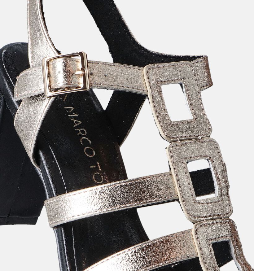 Marco Tozzi Sandales à talons en Or pour femmes (354222)