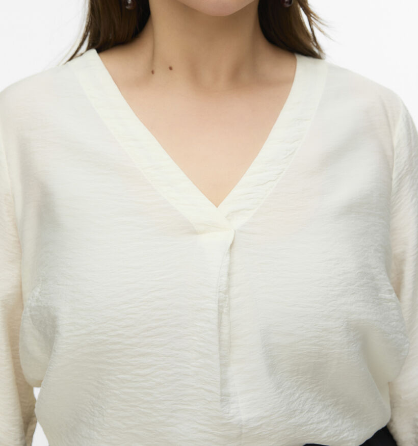 Vero Moda Curve Curli Witte Blouse voor dames (367792)