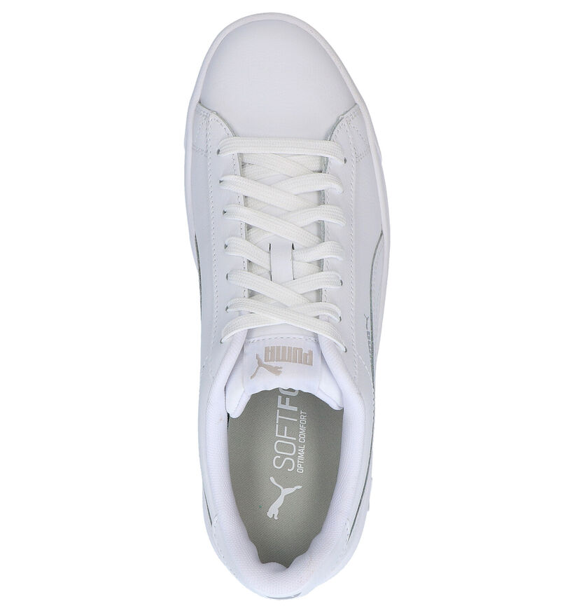 Puma Court Breaker Witte Sneakers in leer (265748)