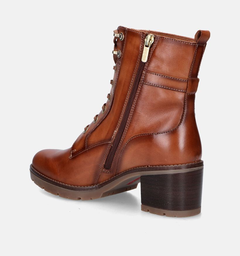 Pikolinos Llanes Bottines avec lacets en Cognac pour femmes (346184)