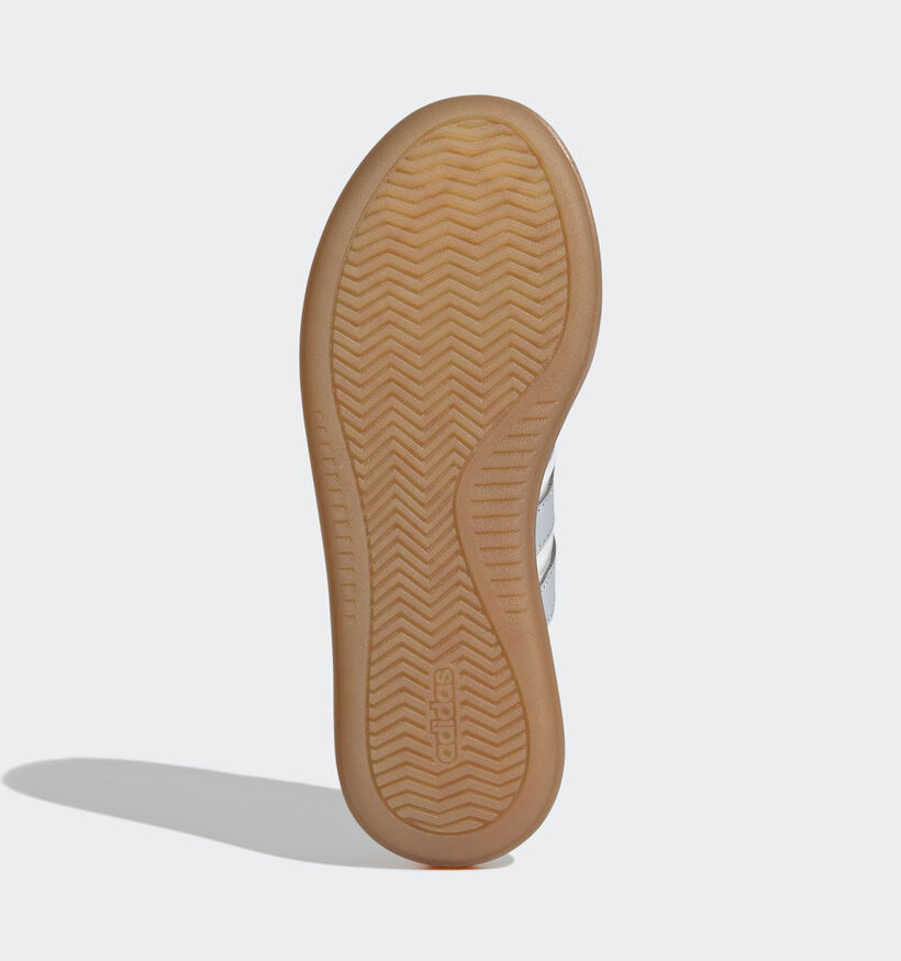 adidas Barreda Baskets basses en Blanc pour garçons, filles (359612) - pour semelles orthopédiques