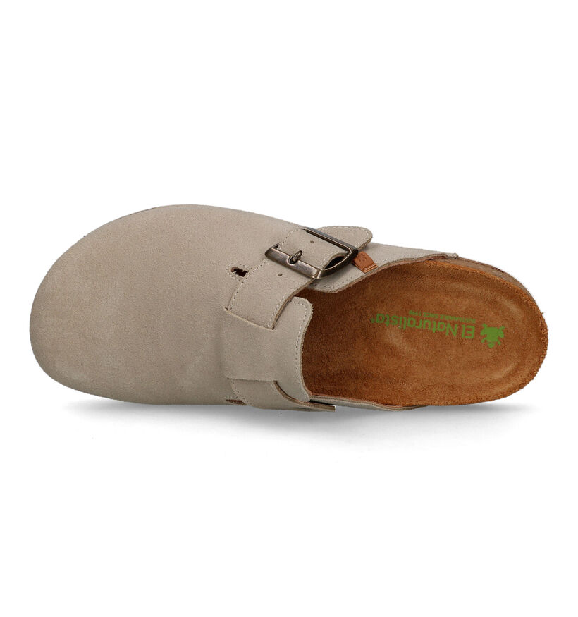 El Naturalista Balance Beige Slippers in daim (323961)