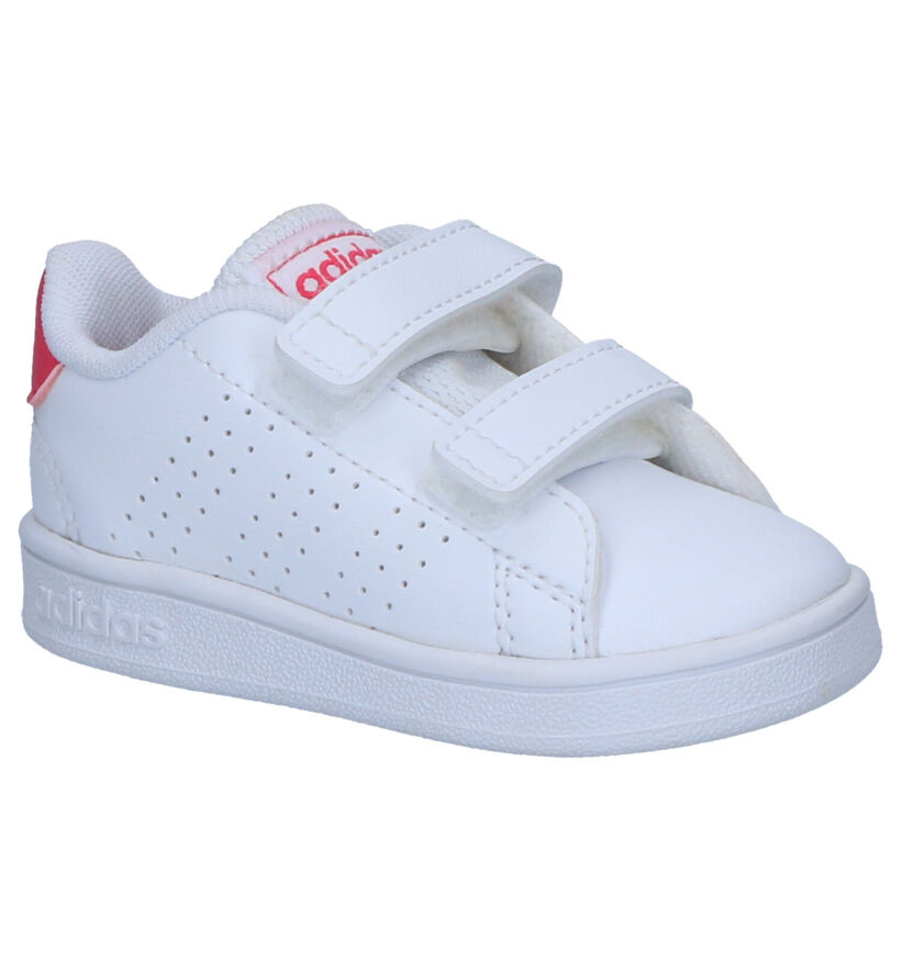 adidas Advantage I Chaussures pour bébé en Blanc en simili cuir (284709)