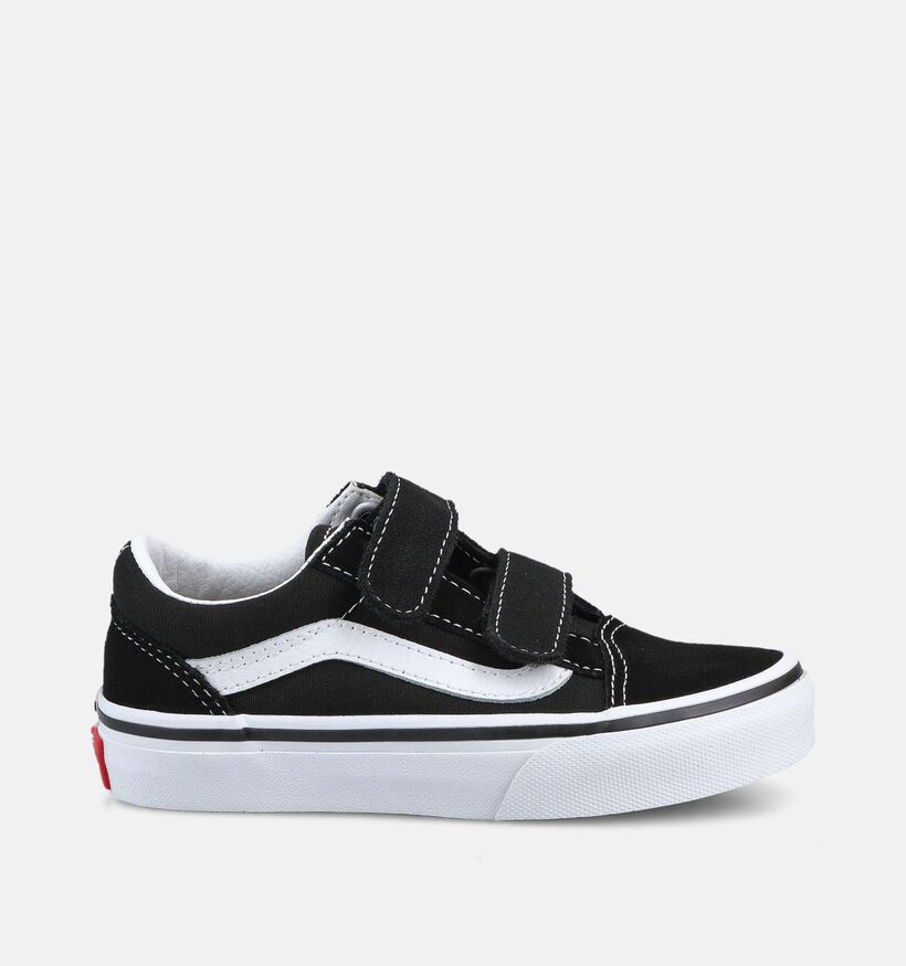 Vans Old Skool Baskets basses en Noir pour filles, gar&ccedil;ons (382707)