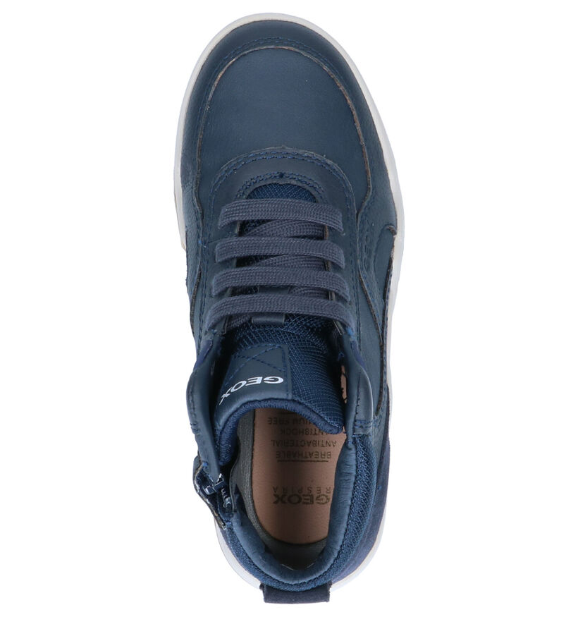 Geox Baskets hautes en Bleu foncé en cuir (254515)