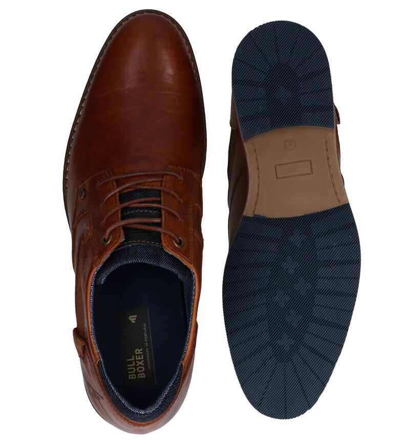 Bullboxer Cognac Geklede Veterschoenen in leer (265983)