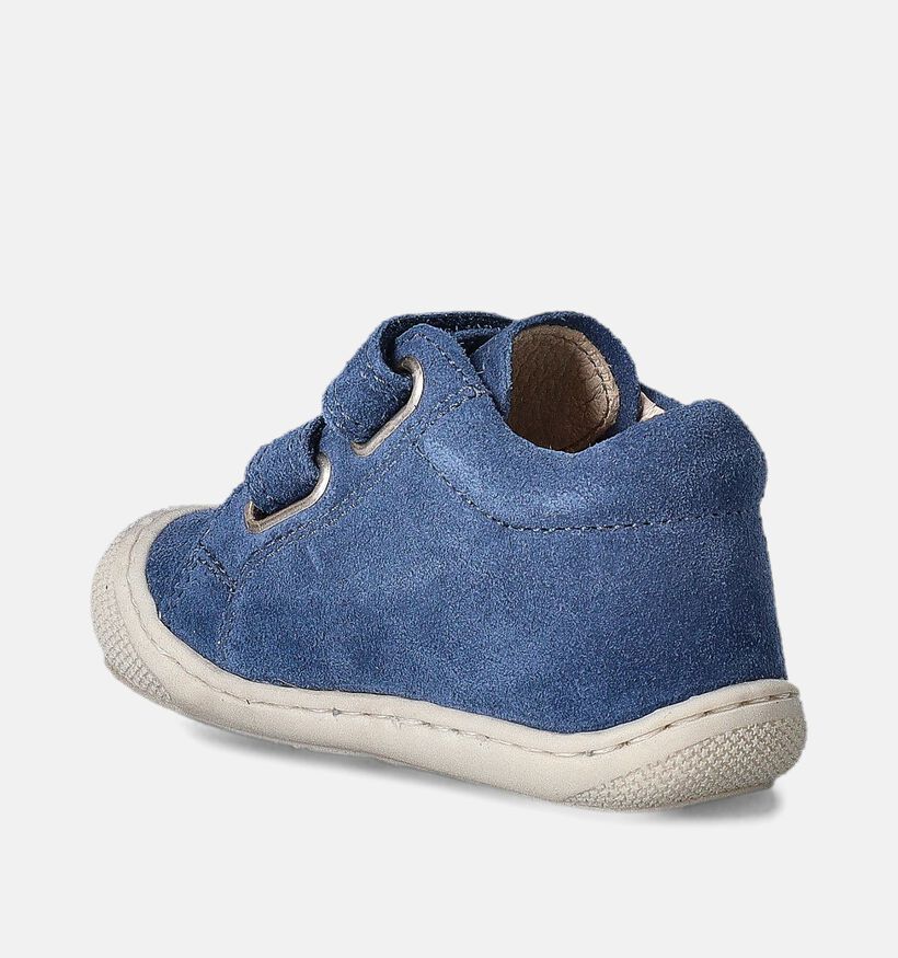 Naturino Macks Suede Blauwe Babyschoentjes voor jongens (359956) - geschikt voor steunzolen