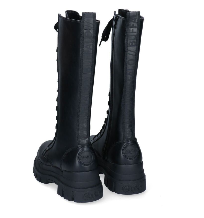 Buffalo Aspha On Bottes hautes en Noir en simili cuir (295253)