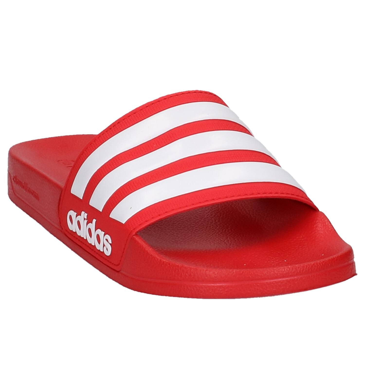 adidas Cloudfoam Adilette Rode Badslippers Dames Slippers Online op TORFS.BE