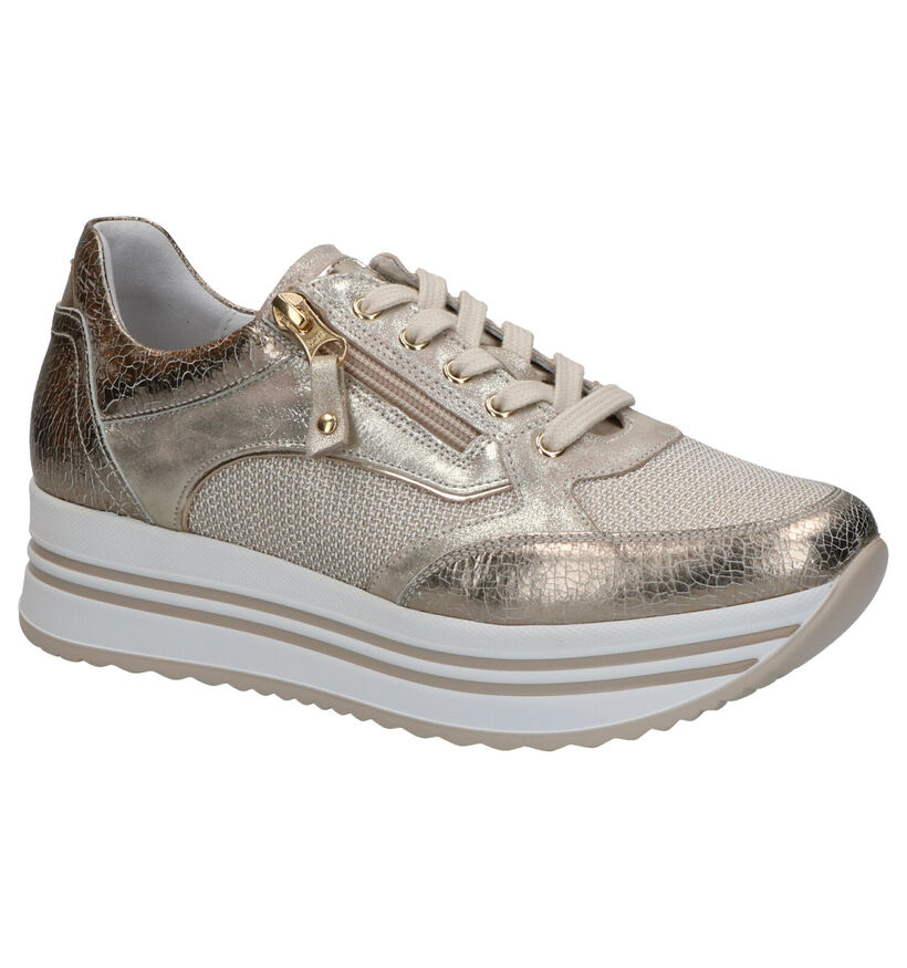 NeroGiardini Gouden Sneakers in leer (270586)