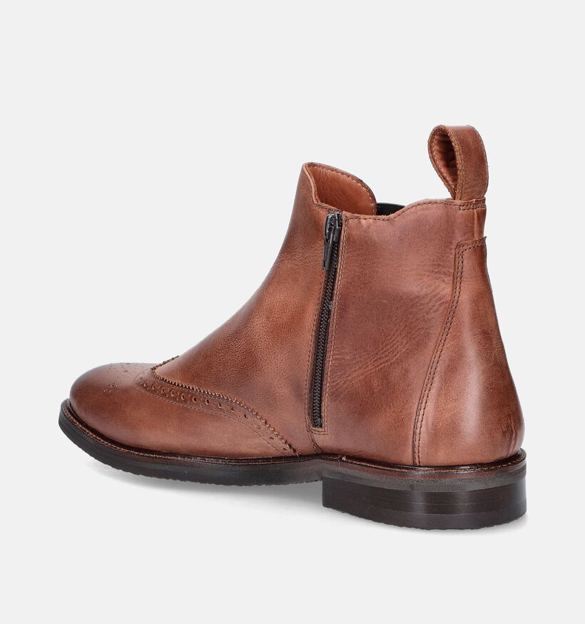 Ambiorix Nomera-Sup Cognac Chelsea boots voor heren (349116) - geschikt voor steunzolen