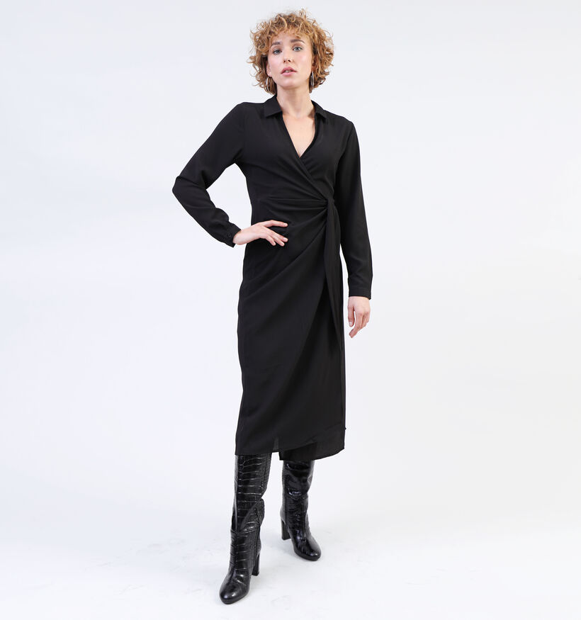 JDY Piper Wrap Robe en Noir pour femmes (340435)