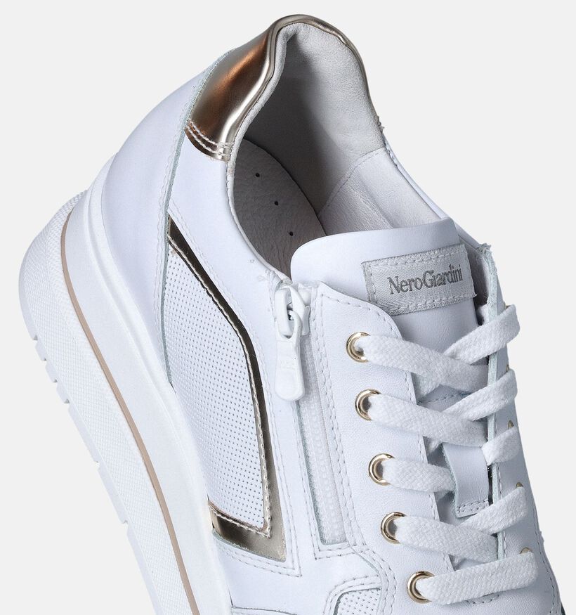 NeroGiardini Witte Sneakers voor dames (355914) - geschikt voor steunzolen