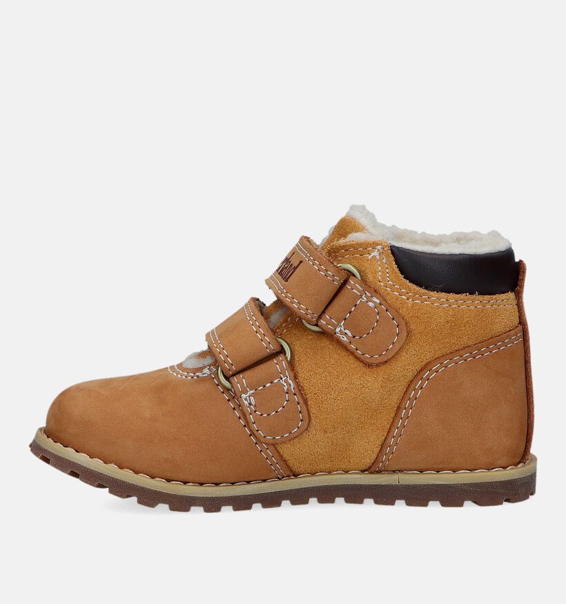 Timberland Pokey Pine H&L Velcro Bottines en Camel pour filles, garçons (329076)